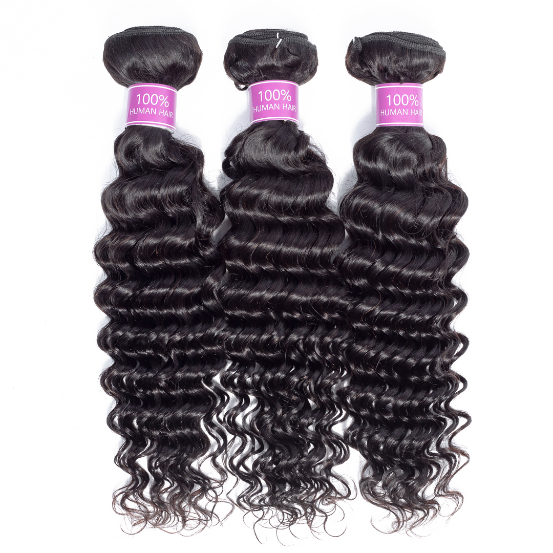 Riverwood Deep Wave Brazilian Human Hair Bundle(Value)