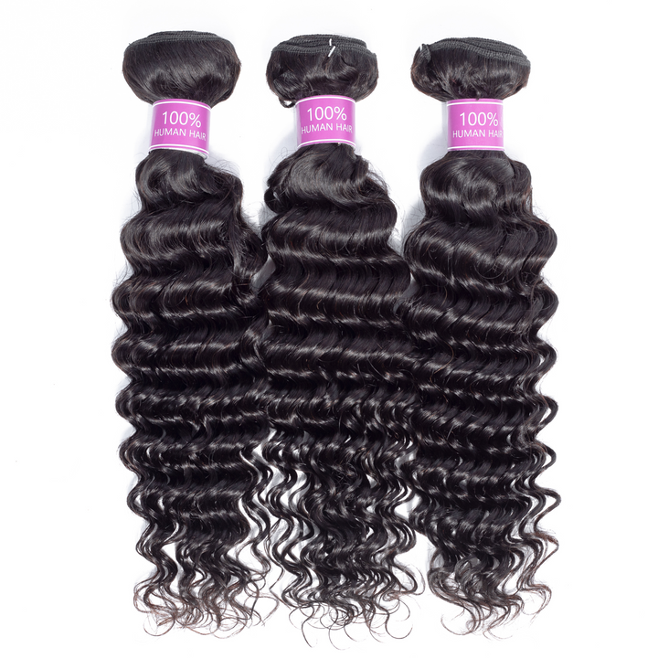 Riverwood Deep Wave Brazilian Human Hair Bundle(Value)