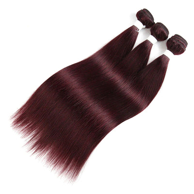Riverwood 99J Red Wine Burgundy Color Straight Hair Bundle