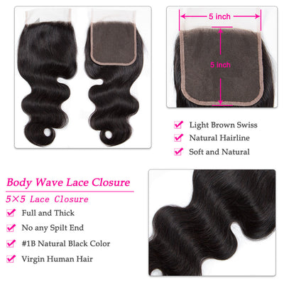 Riverwood 5*5 Body Wave Lace Closur