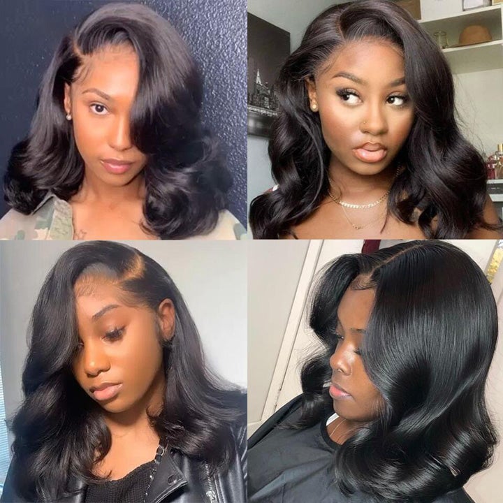 Riverwood Loose Wavy Gluless Wigs 13x4 Lace Front Pre-Plucked Virgin Human Hair