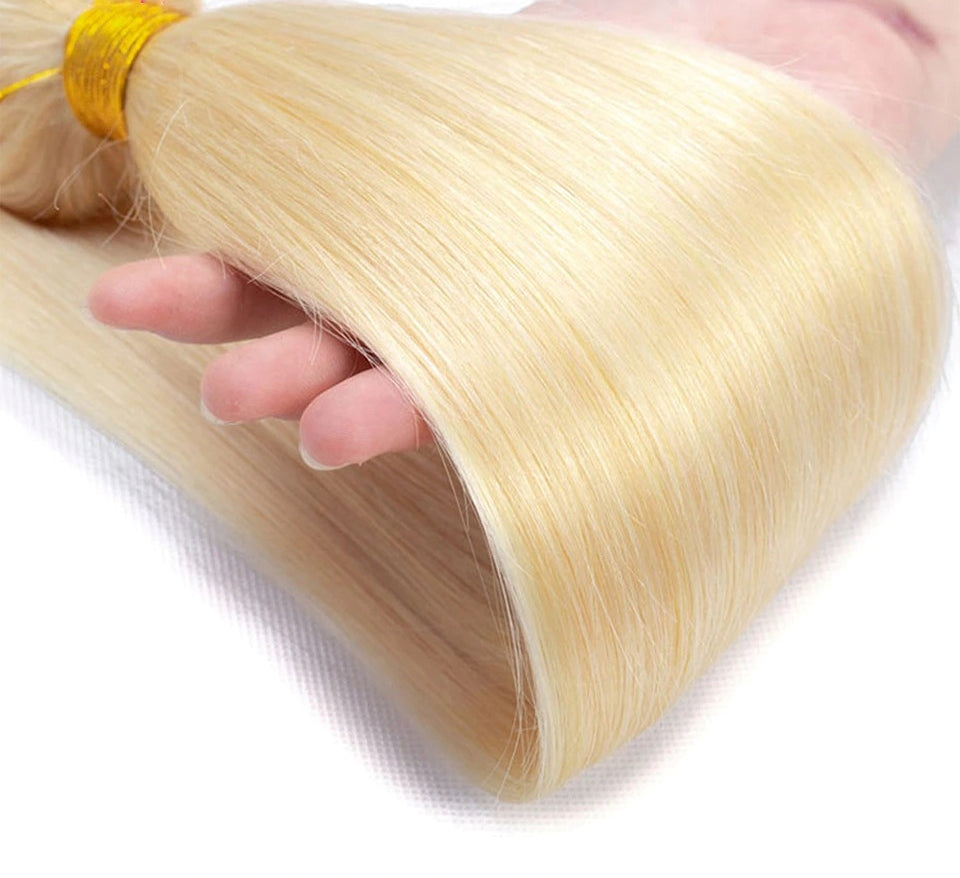 Riverwood #613 Blonde Straight Bundle 10A Grade Virgin Human Hair