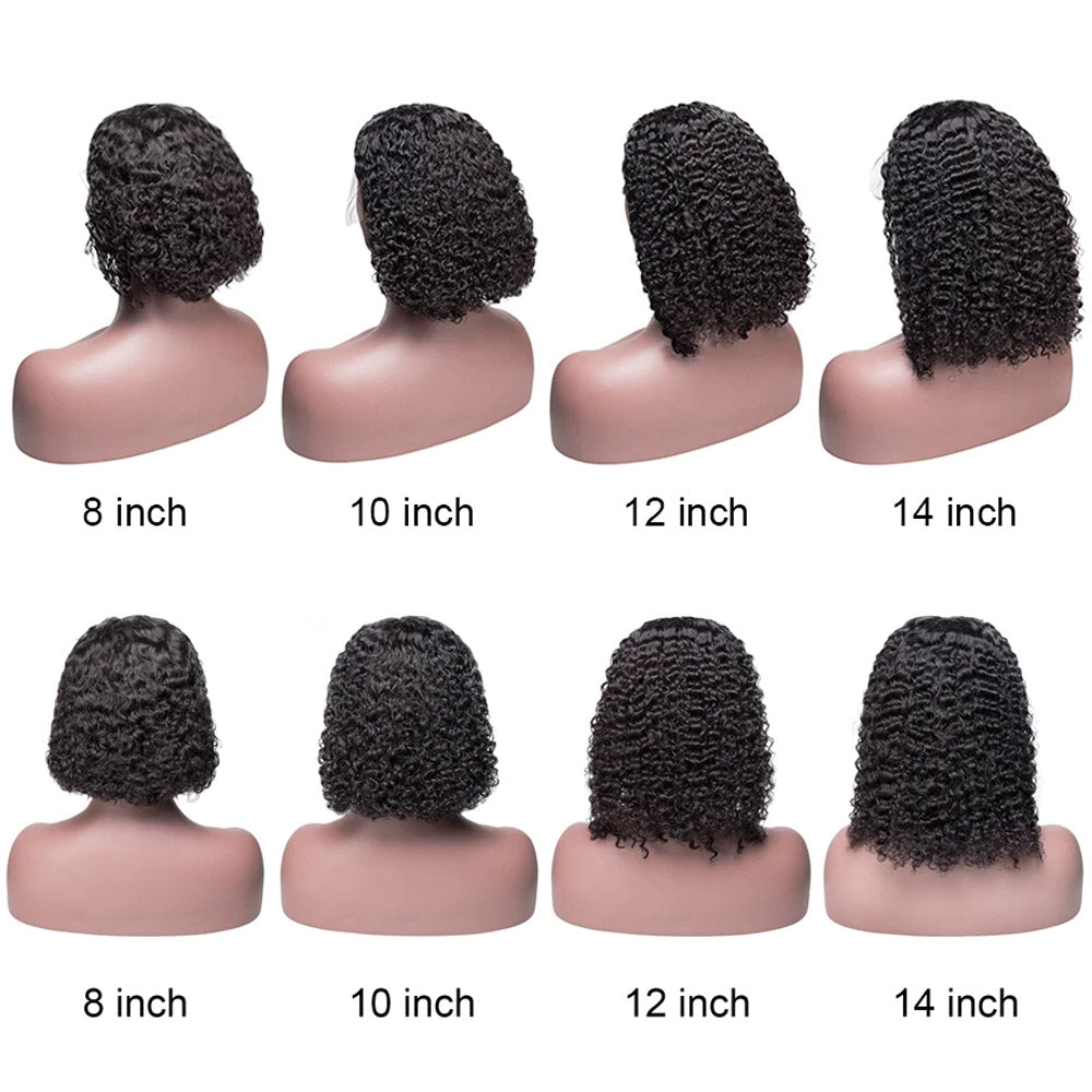 Short Deep Bob Wigs 13x4 Lace Front/ 5*5 Lace Closure Human Hair Wigs