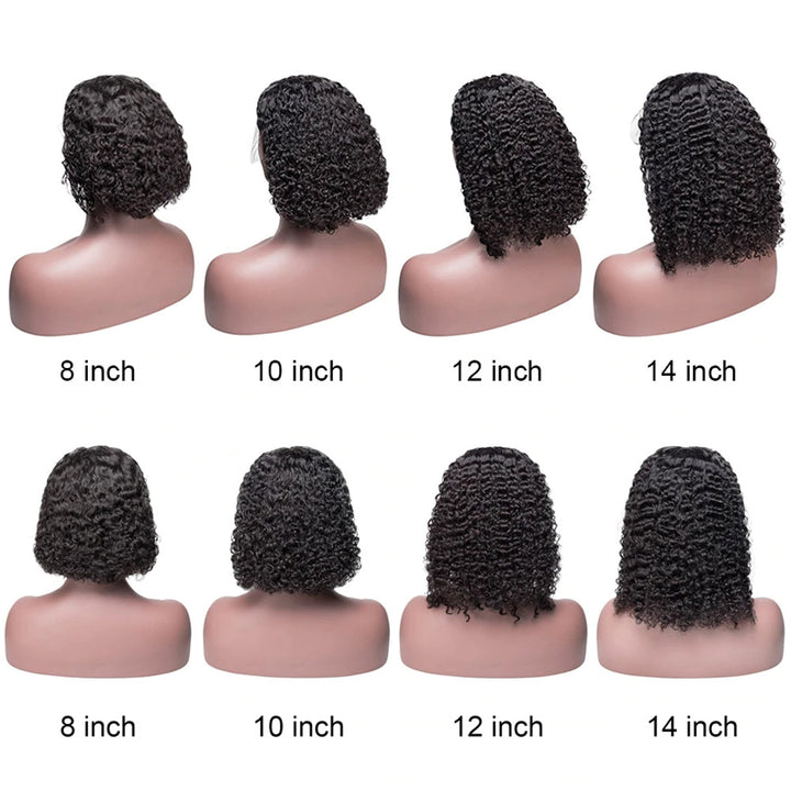 Short Deep Bob Wigs 13x4 Lace Front/ 5*5 Lace Closure Human Hair Wigs